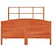 Letto Libreria senza Materasso Marrone Cera 140x200 cm in Pino - Foto miniatura 4