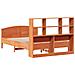 Letto Libreria senza Materasso Marrone Cera 140x200 cm in Pino - Foto miniatura 6
