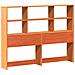 Letto Libreria senza Materasso Marrone Cera 140x200 cm in Pino - Foto miniatura 7
