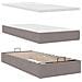 Pouf Letto con Materasso Tortora 100x200 cm in Tessuto - Foto miniatura 9