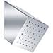 Soffione Doccia A Muro Inclinato Quadrato 15.5x15.5 Cm In Acciaio Inox Wellness T64400 Cromato - Foto miniatura 1