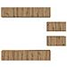 Set di mobili TV 6 pcs rovere artigianale 80 x 30 x 30 cm Media - Foto miniatura 7