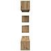 Set di mobili TV 6 pcs rovere artigianale 80 x 30 x 30 cm Media - Foto miniatura 8