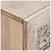 Comodino Beige 50 x 33 x 60 cm legno massello di mango - Foto miniatura 6