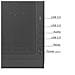 Case Mini Tower Blitz R27 No PSU Micro-ATX 3 Ventole FRGB Colore Nero - Foto miniatura 2