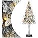 Albero di Natale con luci a strisce a LED Bianco 120 cm PE - Foto miniatura 1