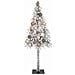 Albero di Natale con luci a strisce a LED Bianco 120 cm PE - Foto miniatura 4
