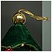 Albero Di Natale Pieghevole 60 Cm In Velluto Decoro Addobbo Vetrine Casa Negozi - Foto miniatura 5
