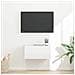 Mobile TV da parete Bianco Lucido 60 x 31 x 29.5 cm - Foto miniatura 2