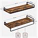 Mensole da parete rustiche per soggiorno, ufficio, set di 2 LWS441B01 - Foto miniatura 4