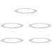adatto per Anelli d'Albero Piatto 5 pcs Argento Ø90 / 120 cm - Foto miniatura 1