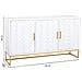 Credenza 3 Ante In Legno E Metallo 160x41,5x90h Cm - Foto miniatura 3