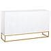 Credenza 3 Ante In Legno E Metallo 160x41,5x90h Cm - Foto miniatura 4