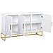 Credenza 3 Ante In Legno E Metallo 160x41,5x90h Cm - Foto miniatura 5