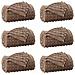 Coperte da Pile 6 pcs Cammello 240 x 220 cm Panno - Foto miniatura 1
