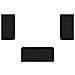 Set mobile TV Montaggio a parete 6 pcs Nero Legno multistrato - Foto miniatura 7