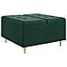 Pouf contenitore Verde Scuro 80 x 80 x 45 cm Velluto - Foto miniatura 1