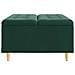 Pouf contenitore Verde Scuro 80 x 80 x 45 cm Velluto - Foto miniatura 5
