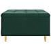 Pouf contenitore Verde Scuro 80 x 80 x 45 cm Velluto - Foto miniatura 6