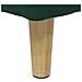 Pouf contenitore Verde Scuro 80 x 80 x 45 cm Velluto - Foto miniatura 8