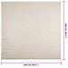 Tappeto ZIZUR Crema 240x240 cm Aspetto Iuta Interni ed Esterni - Foto miniatura 9
