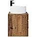 Mobile lavabo da parete Legno antico 49 x 44,5 x 66 cm - Foto miniatura 2