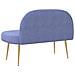 Panchina imbottita con schienale Blu Jeans 110 x 60 x 76 cm - Foto miniatura 4