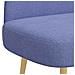 Panchina imbottita con schienale Blu Jeans 110 x 60 x 76 cm - Foto miniatura 5