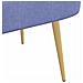 Panchina imbottita con schienale Blu Jeans 110 x 60 x 76 cm - Foto miniatura 6