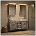 Set di mobili per il bagno 5 pcs Grigio Cemento - Foto miniatura 2