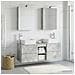 Set di mobili per il bagno 5 pcs Grigio Cemento - Foto miniatura 4