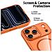 Custodia Trasparente Arancione Per Iphone 17 Pro Max Con Magsafe - Foto miniatura 3