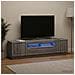 Mobile TV LED Sonoma grigio Legno ingegnerizzato - Foto miniatura 4