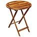Set Bistrò Per Esterni 3 Pz Legno Di Acacia Pieghevole Rotondo - Foto miniatura 2