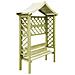 Pergola con Panca e Tetto in Legno di Pino Impregnato - Foto miniatura 1