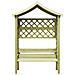 Pergola con Panca e Tetto in Legno di Pino Impregnato - Foto miniatura 2