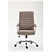 Poltrona Ufficio Valais XL in Tessuto - Sedia Ufficio Girevole Imbottitacon Alto Schienale I Sedia Direttore con Braccioli Rivestiti I Sedia Scrivania Carico Max 136kg Tortora - Foto miniatura 2