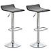 Set 2 Sgabelli Bar Dyn In Similpelle I Coppia Di Sedie Da Cucina Bancone Con Poggiapiedi I 2 Sgabelli Regolabili E Girevoli Grigio - Foto miniatura 1