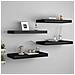 Scaffali A Parete 4 Pz Neri 50x23x3,8 Cm In Mdf - Foto miniatura 1