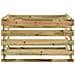 Compostiera da Giardino a Doghe 120x120x70cm in Pino Impregnato - Foto miniatura 2