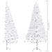 Albero di Natale Artificiale ad Angolo Bianco 210 cm PVC - Foto miniatura 2