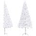 Albero di Natale Artificiale ad Angolo Bianco 210 cm PVC - Foto miniatura 1