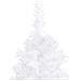 Albero di Natale Artificiale ad Angolo Bianco 210 cm PVC - Foto miniatura 8