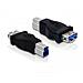 USB 3.0 Adapter USB 3.0-B M USB 3.0-A FM Nero cavo di interfaccia e adattatore - Foto miniatura 1