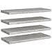Scaffali A Parete 4 Pz Grigio Cemento 80x23,5x3,8 Cm In Mdf - Foto miniatura 2