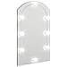 Specchio Con Luci Led 70x40 Cm Forma Ad Arco In Vetro - Foto miniatura 1