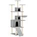 Albero Per Gatti Con Tiragraffi In Sisal Grigio Chiaro 175 Cm - Foto miniatura 1