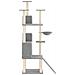 Albero Per Gatti Con Tiragraffi In Sisal Grigio Chiaro 175 Cm - Foto miniatura 3