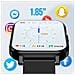 Smartwatch Sportivo Activity Tracker Impermeabile Ip68 Watch Ls Nero - Foto miniatura 3