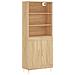 Credenza Rovere Sonoma 69,5x34x180 Cm In Legno Multistrato - Foto miniatura 2